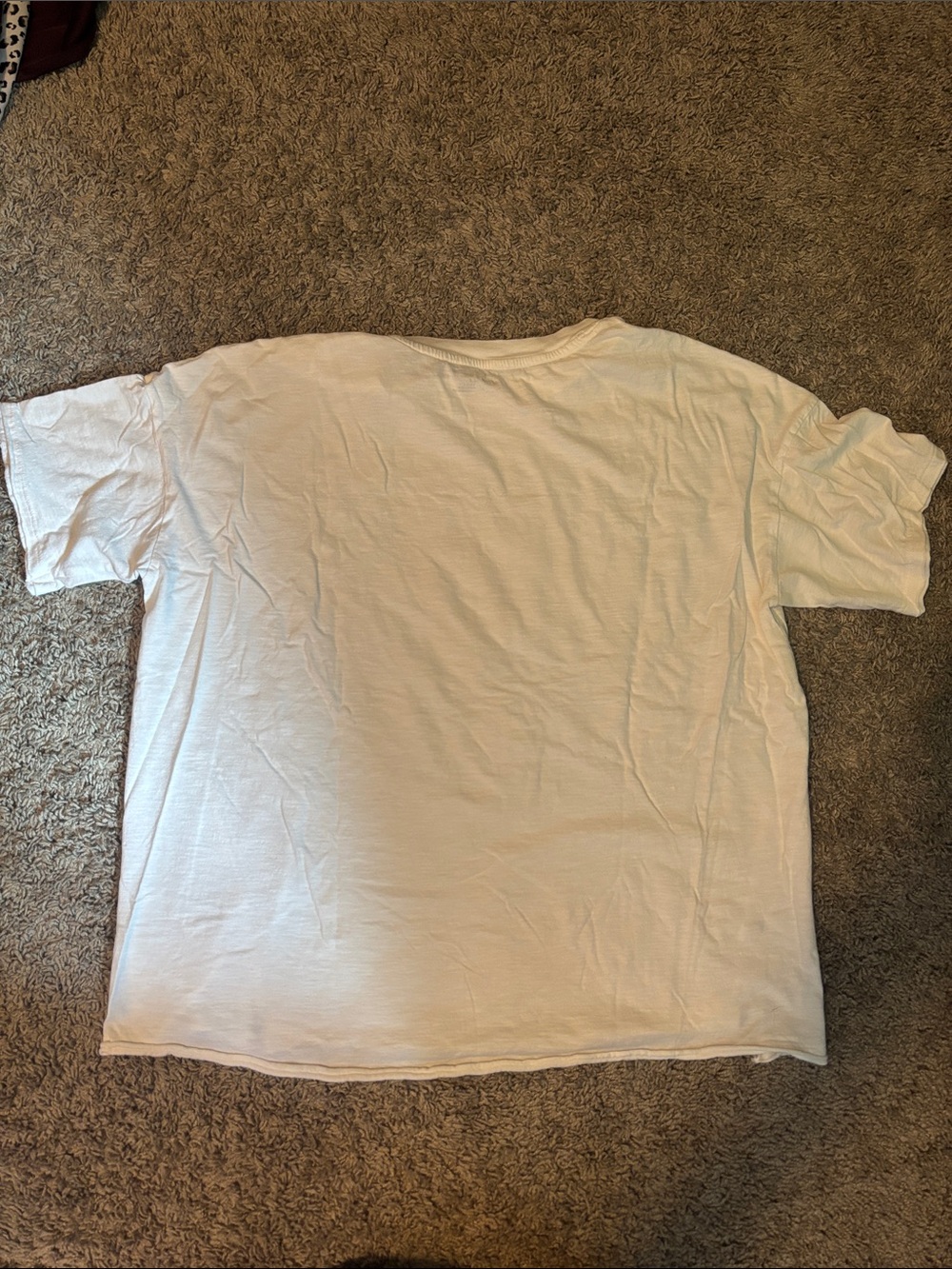 aerie White Short Sleeve Tee with Pink Heart 'LOVE YOU THE MOST' Graphic - Picture 4 of 5